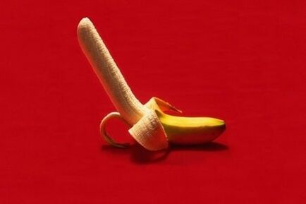 el plátano simboliza el pene agrandado por el ejercicio